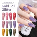 Gold Foil Glitter gel