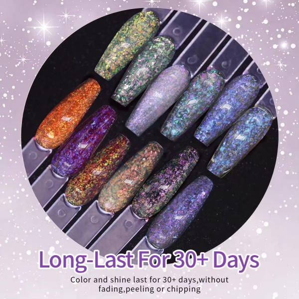 Changeable Glitter Gel