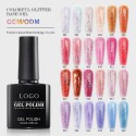 Colorful glitter base gel