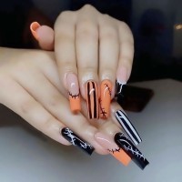 Halloween orange bla...