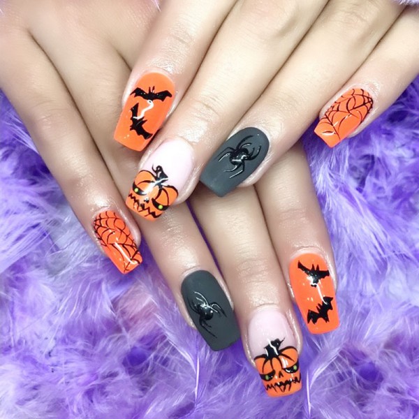 Halloween orange black