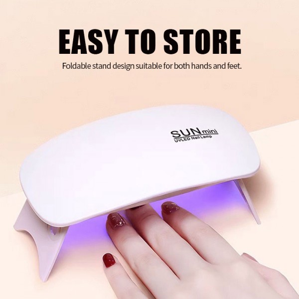 Mouse-shaped mini nail lamp