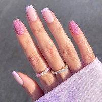 Nail Valentine pink ...