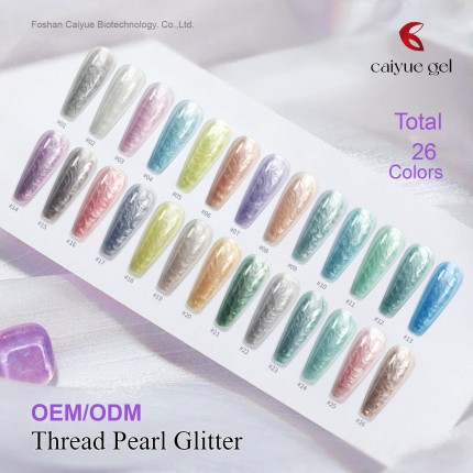 Thread pearl glitter...
